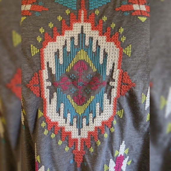 JW Love Laugh Light  Johnny Was Plus Top - Picture 4 of 6